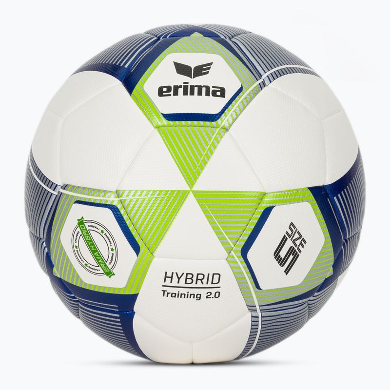 М'яч футбольний ERIMA Hybrid Training 2.0 size 5 metallic blue/silver/lime