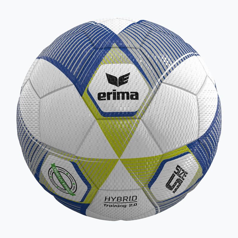 М'яч футбольний ERIMA Hybrid Training 2.0 size 5 metallic blue/silver/lime