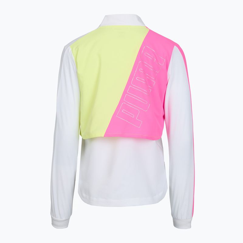 Куртка для бігу жіноча Puma Run Lite Woven Ultra Jacket pink/neon/white 2