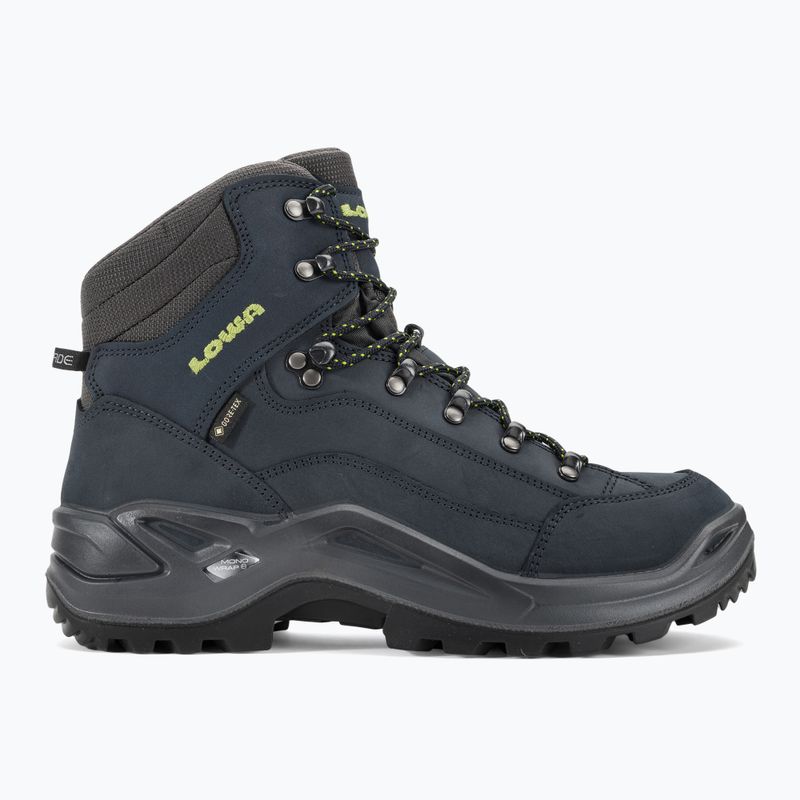 Черевики LOWA Renegade GTX Mid dunkelelblau/limone 2