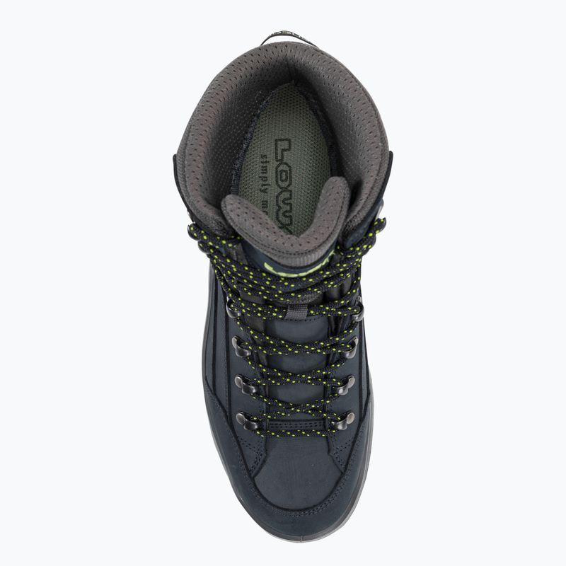 Черевики LOWA Renegade GTX Mid dunkelelblau/limone 6
