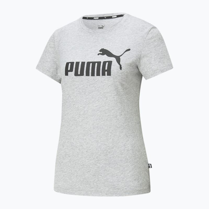 Футболка жіноча PUMA ESS Logo light gray heather 4