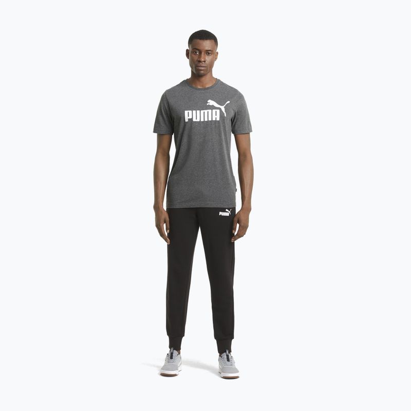 Чоловіча футболка PUMA Essentials Heather Tee пума чорна 2