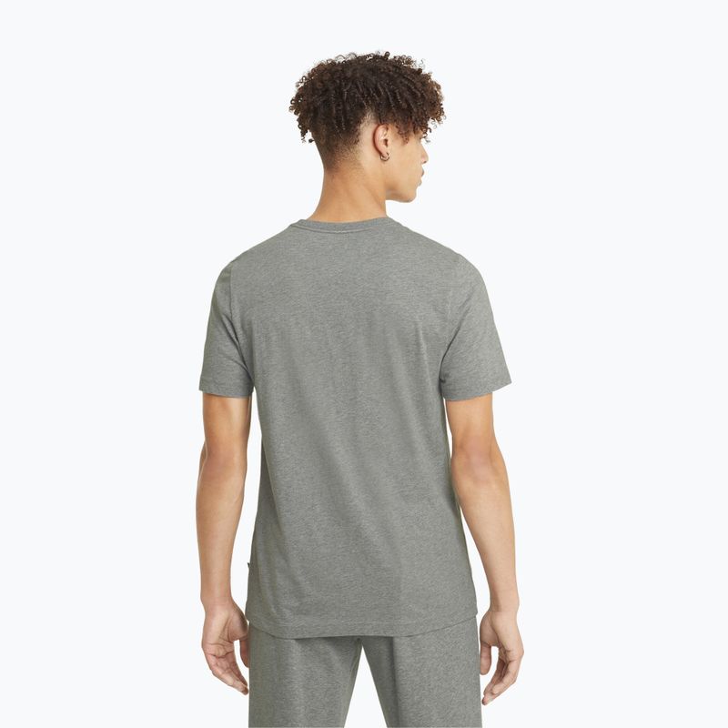 Футболка  чоловіча PUMA Ess Small Logo Tee medium gray heather/medium gray heather/cat 3