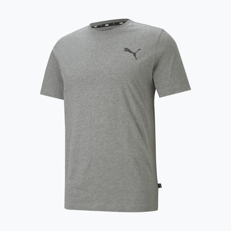 Футболка  чоловіча PUMA Ess Small Logo Tee medium gray heather/medium gray heather/cat 4
