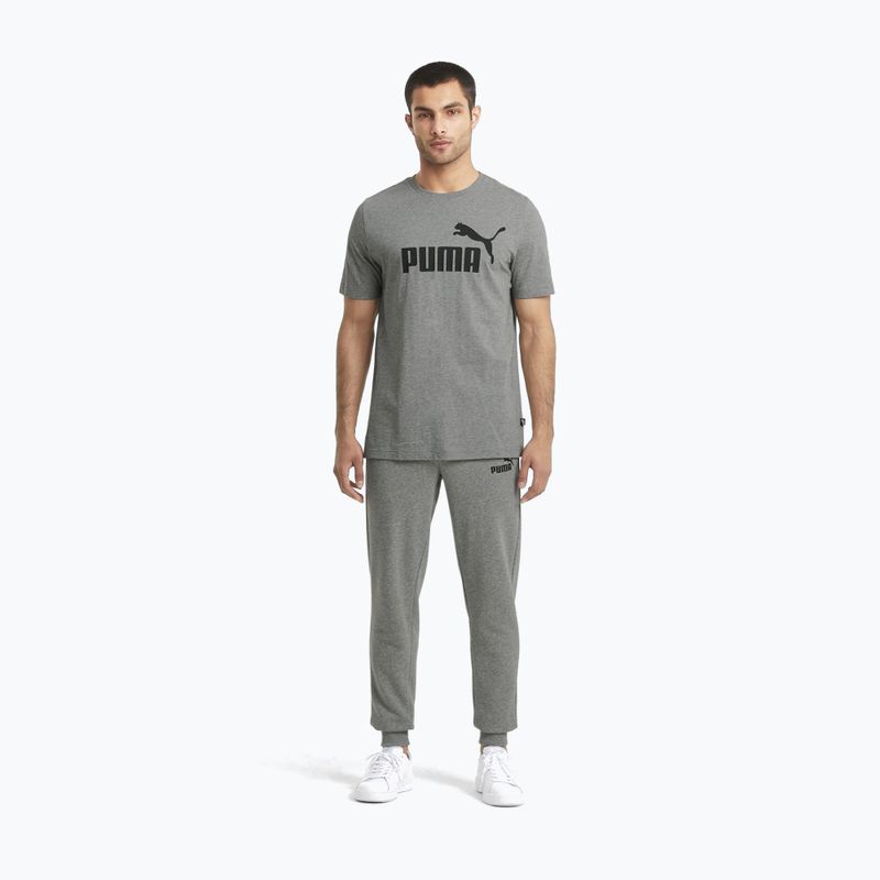 Футболка  чоловіча PUMA Ess Logo Tee medium gray heather 2