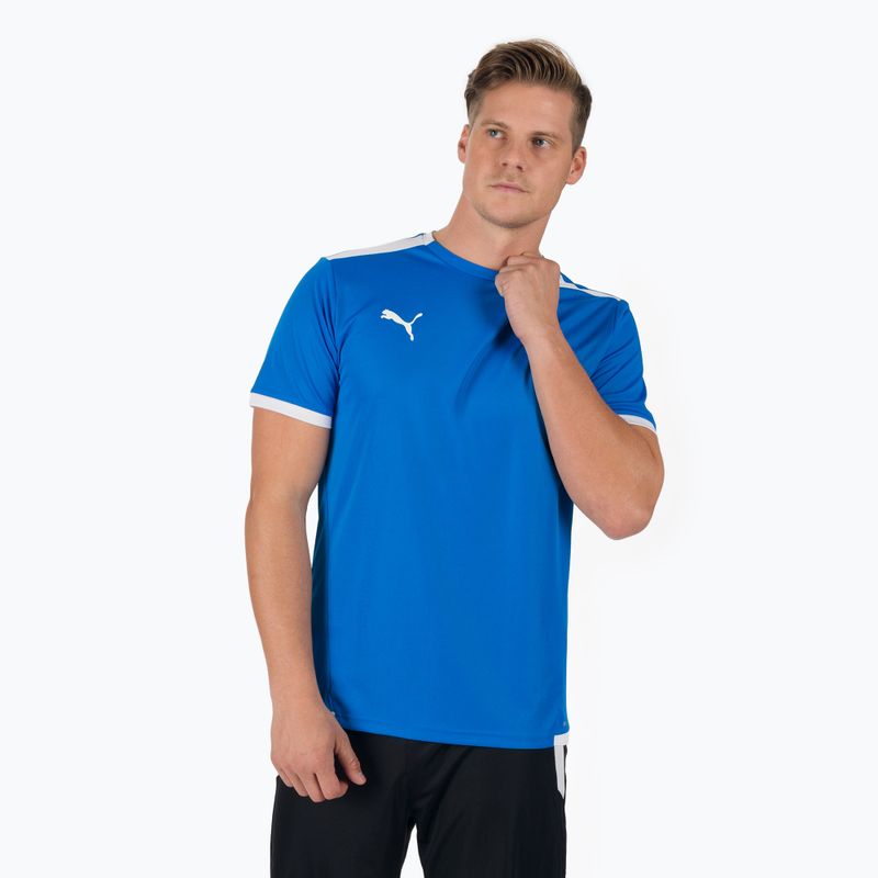 Футболка футбольна чоловіча PUMA Teamliga Jersey блакитна 704917 02