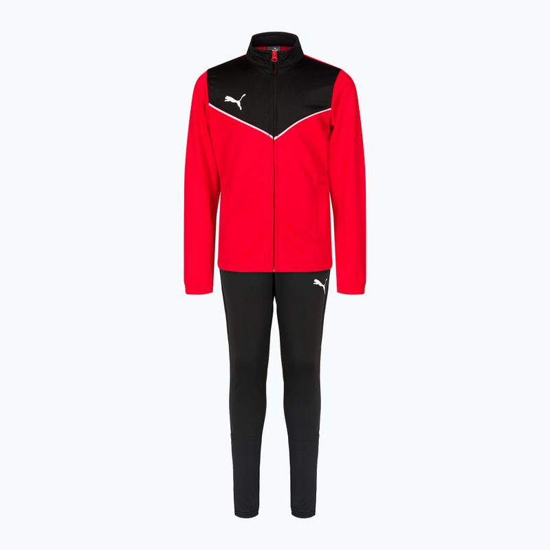 Футбольний спортивний костюм дитячий PUMA Individualrise Tracksuit червоно-чорний 657535 01