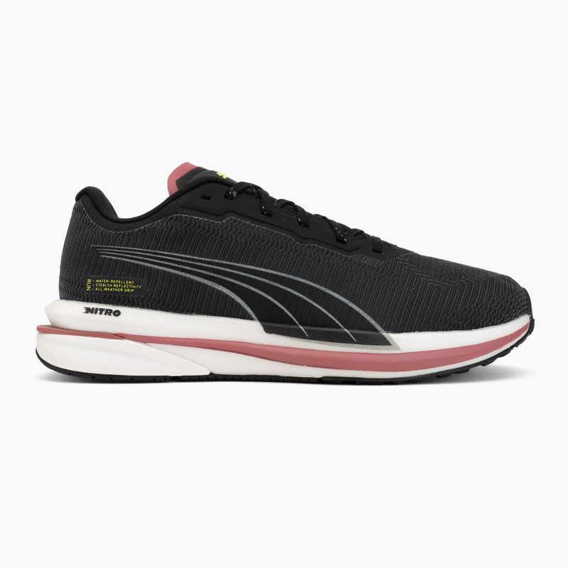 Кросівки для бігу жіночі Puma Velocity Nitro WTR black/silver/yellow 2