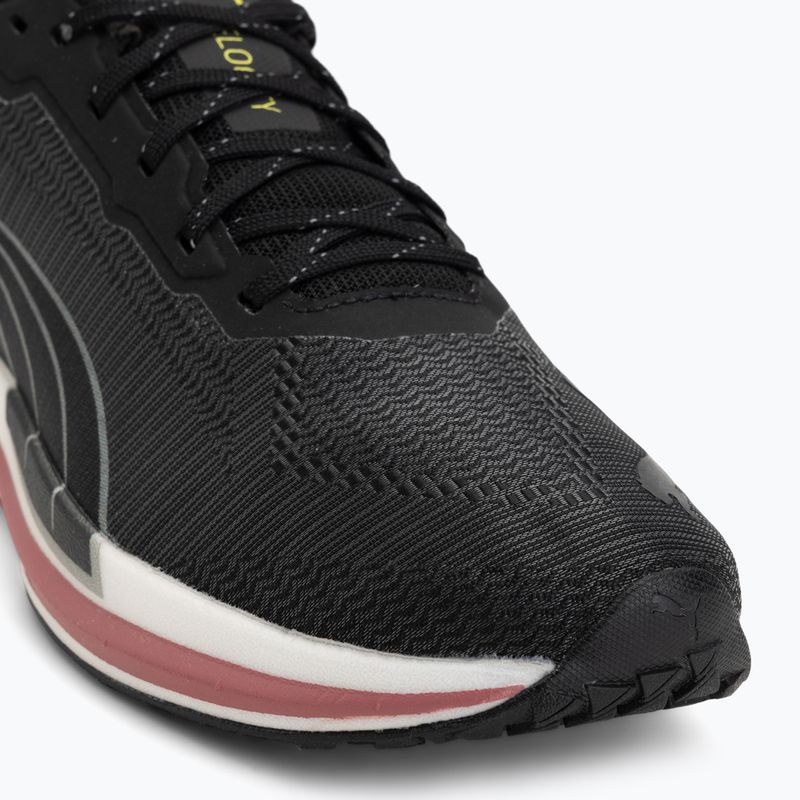 Кросівки для бігу жіночі Puma Velocity Nitro WTR black/silver/yellow 7
