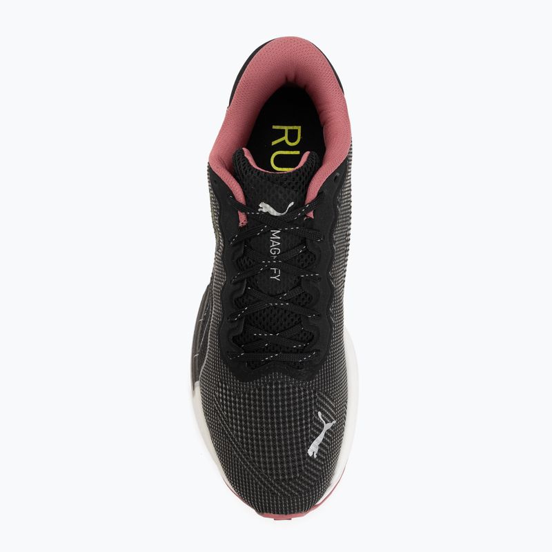 Кросівки для бігу жіночі Puma Magnify Nitro WTR black/mauvewood 5