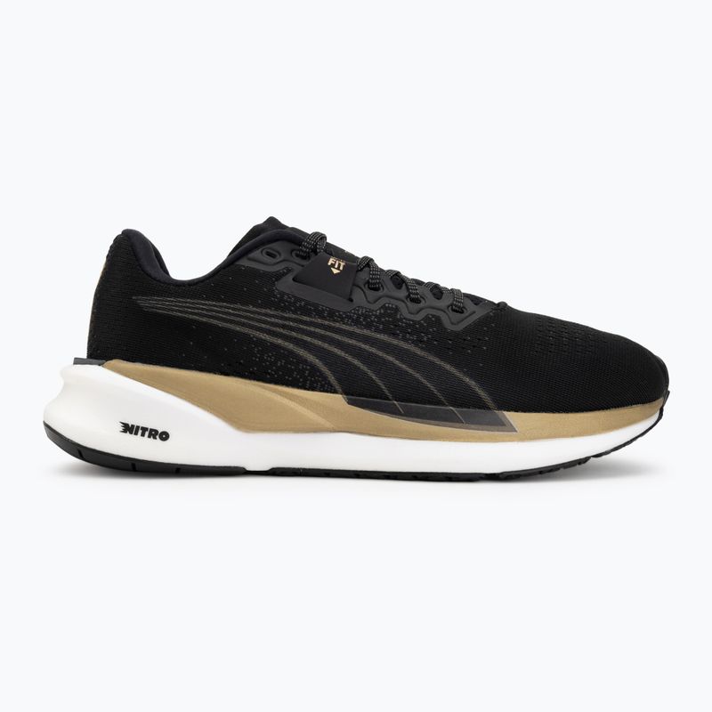Кросівки для бігу жіночі Puma Eternity Nitro black/gold/white 2