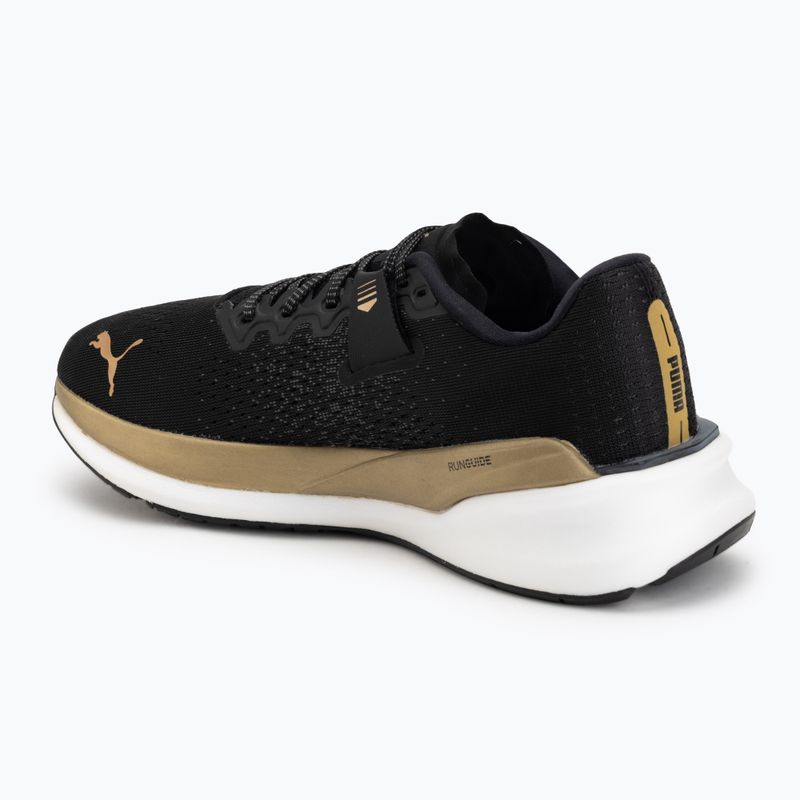 Кросівки для бігу жіночі Puma Eternity Nitro black/gold/white 3