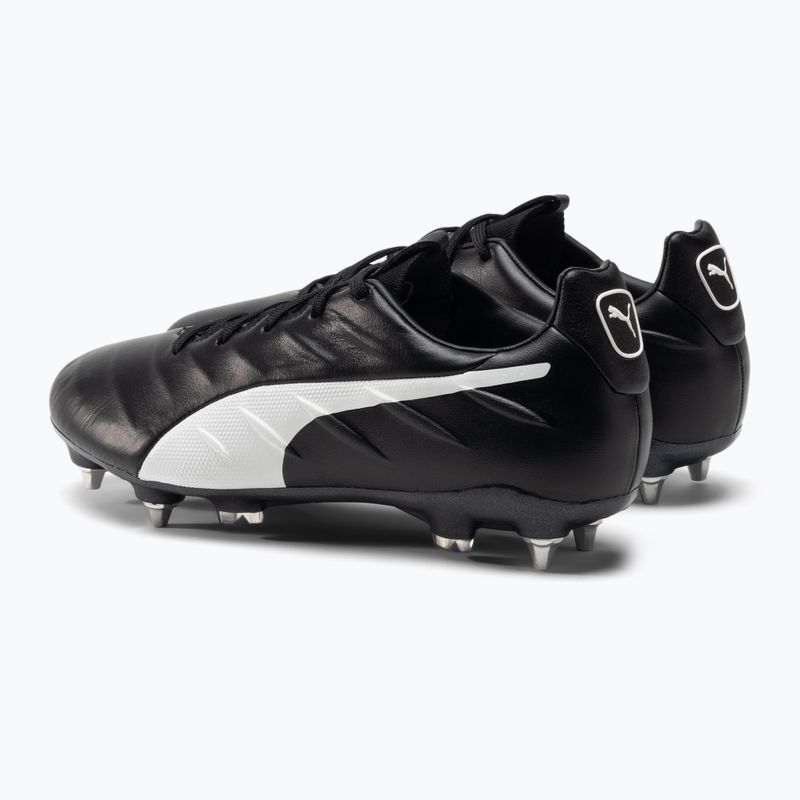 Футбольні бутси чоловічі PUMA King Platinum 21 MXSG чорно-білі 106545 01 3