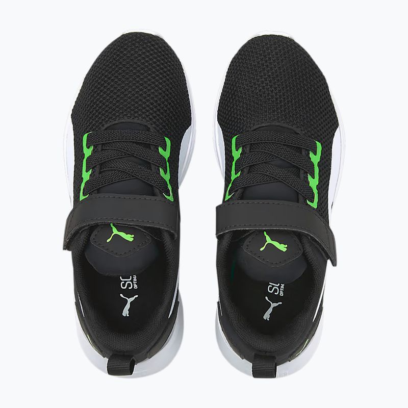 Кросівки дитячі PUMA Flyer Runner V PS green flash/puma white 4