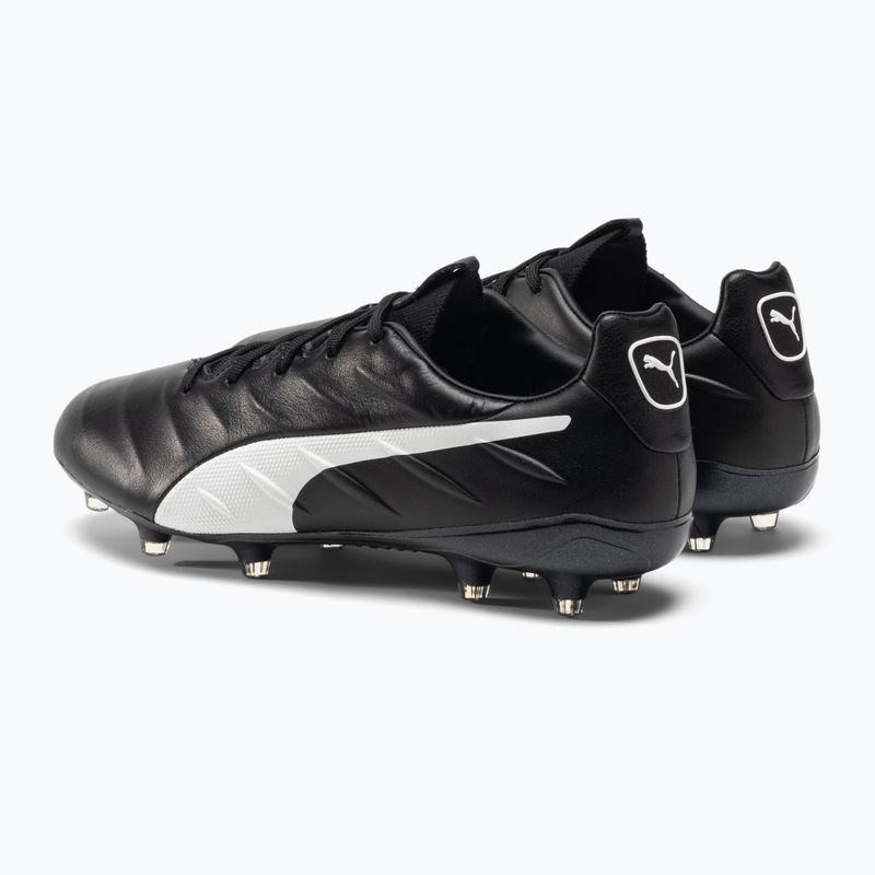 Футбольні бутси чоловічі PUMA King Platinum 21 FG/AG чорно-білі 106478 01 3