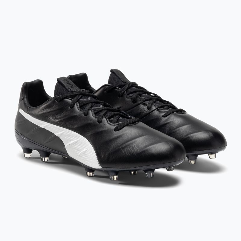 Футбольні бутси чоловічі PUMA King Platinum 21 FG/AG чорно-білі 106478 01 4