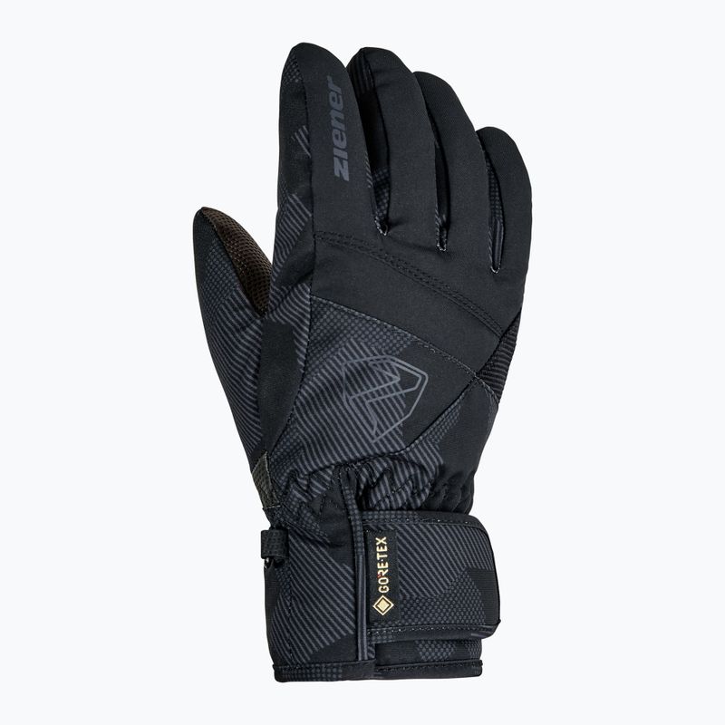 Рукавички лижні дитячі Ziener Leif-Z GTX black/gray ink camo 2