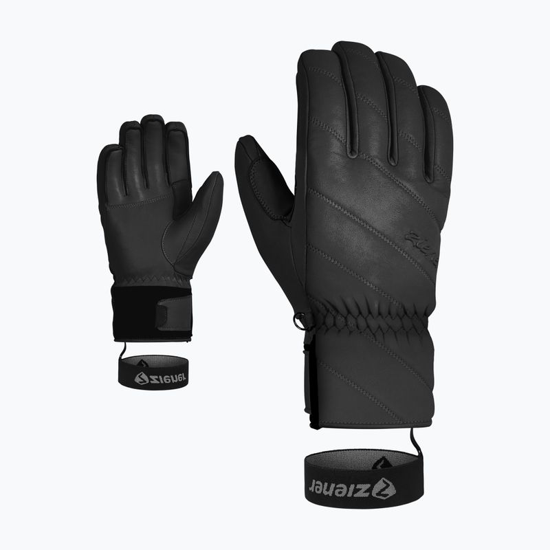 Рукавиці гірськолижні жіночі ZIENER Kuma Aquashield black 7