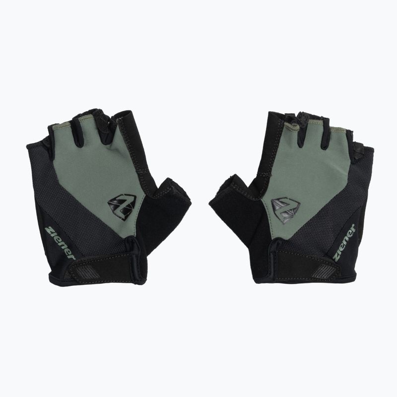 Рукавички велосипедні чоловічі Ziener MTB Collby gel green stone 2