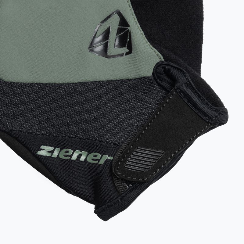 Рукавички велосипедні чоловічі Ziener MTB Collby gel green stone 4