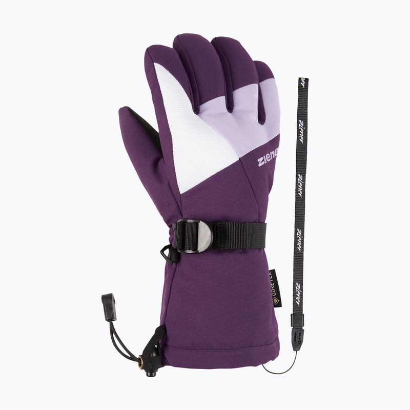 Рукавиці гірськолижні дитячі ZIENER Lani GTX dark violet 8