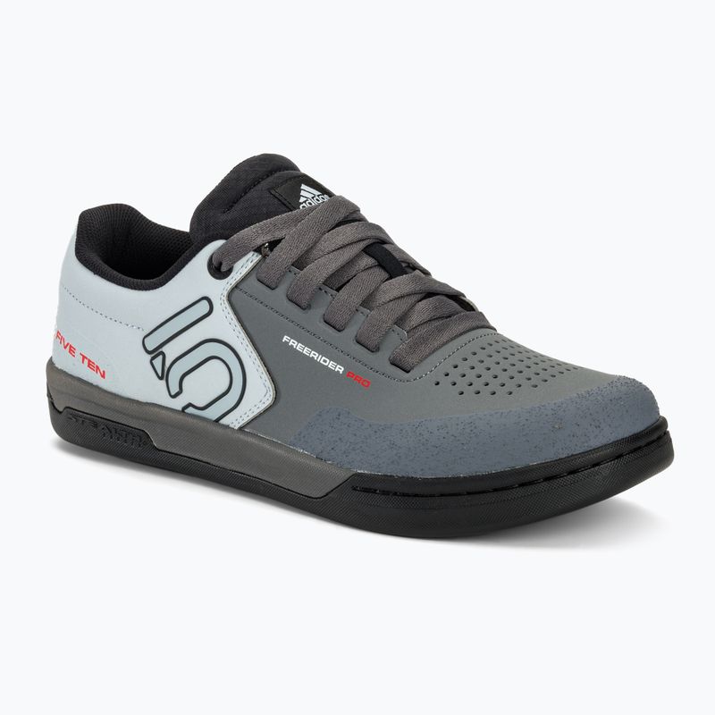 Кросівки велосипедні на платформі чоловічі adidas FIVE TEN Freerider Pro grey five/ftwr white/halo blue