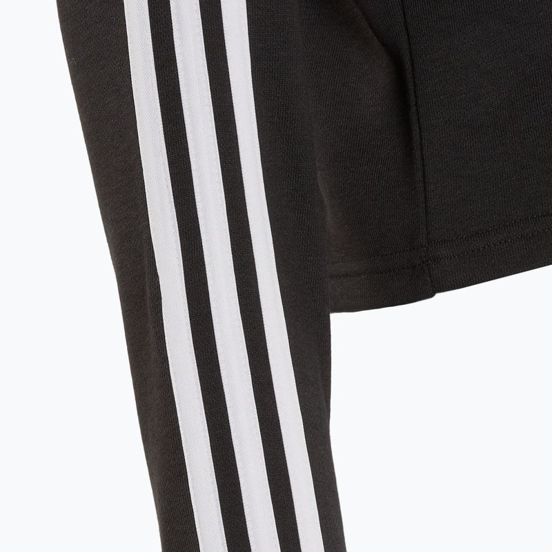 Кофта жіноча adidas Essentials 3-Stripes Cropped Loose Fit black/white 4