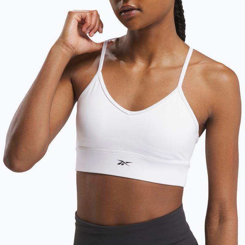Бюстгальтер для тренувань жіночий Reebok Workout Ready Sports white 4