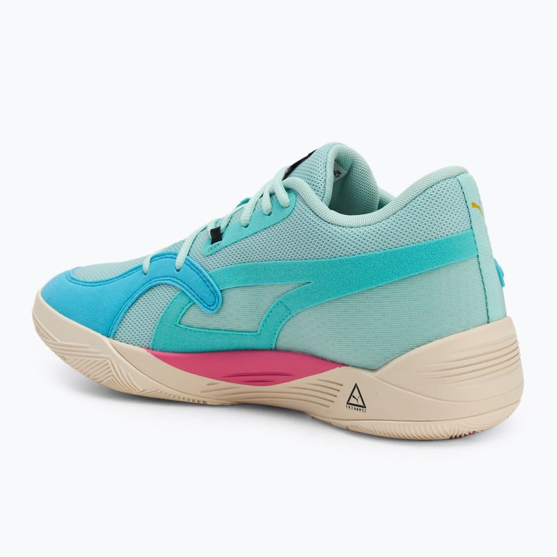 Кросівки чоловічі PUMA TRC Blaze Court eggshell blue/elektro pool 3