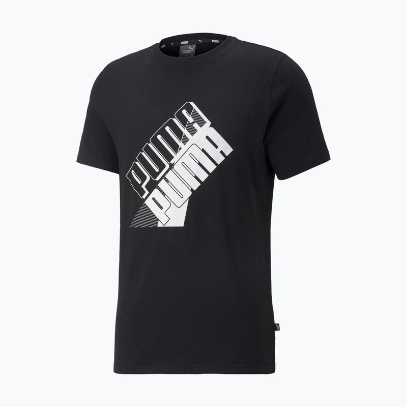 Футболка тренувальна чоловіча PUMA Power Logo Tee чорна 849788 01 6