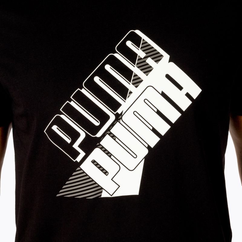 Футболка тренувальна чоловіча PUMA Power Logo Tee чорна 849788 01 5