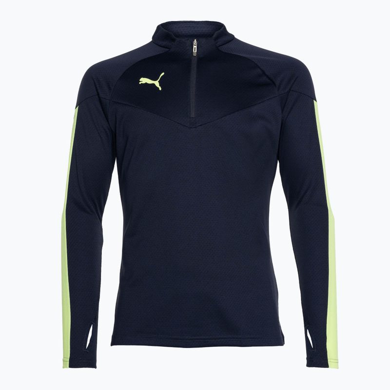 Футболка футбольна чоловіча PUMA Individual Final 1/4 Zip синя 658039 47