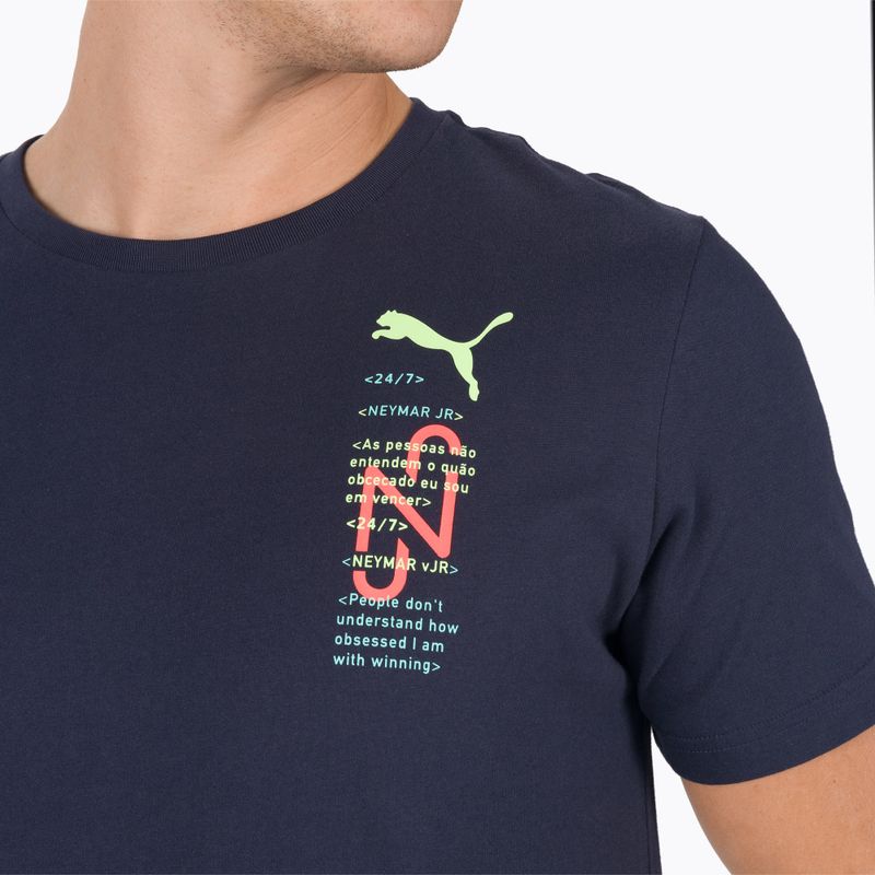 Футболка футбольна чоловіча PUMA Neymar Jr. 24/7 Graphic синя 605814 09 4