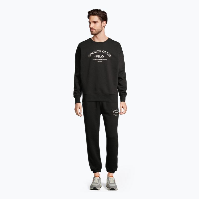 Кофта чоловіча FILA Brand Loose Fit Crew black 2