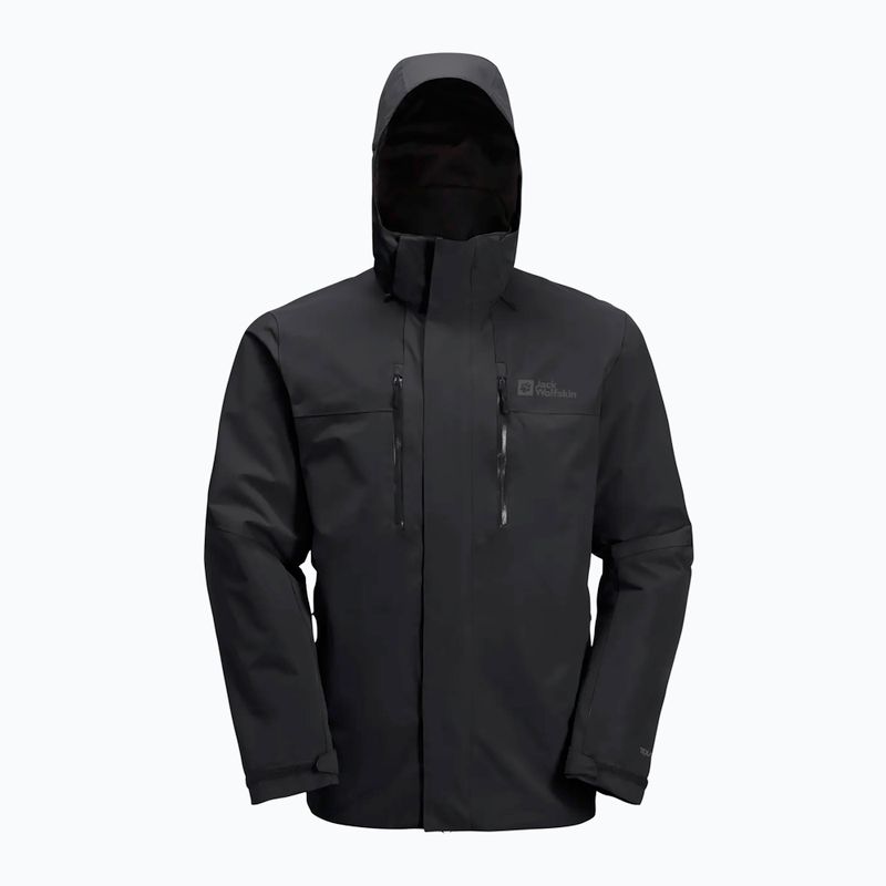Куртка 3в1 чоловіча Jack Wolfskin Jasper 2L black 8