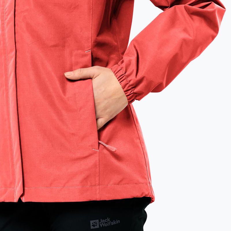 Куртка протидощова жіноча Jack Wolfskin Stormy Point 2L vibrant red 5