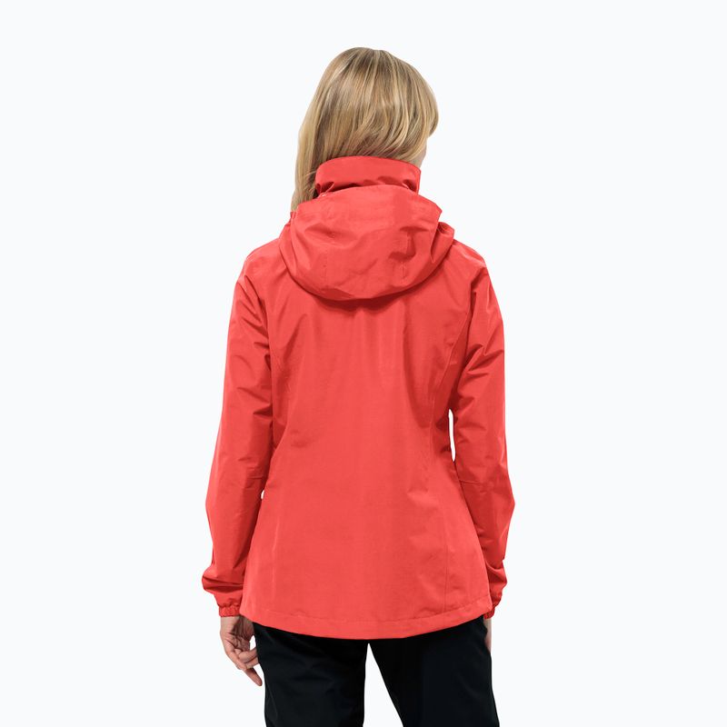 Куртка протидощова жіноча Jack Wolfskin Stormy Point 2L vibrant red 2