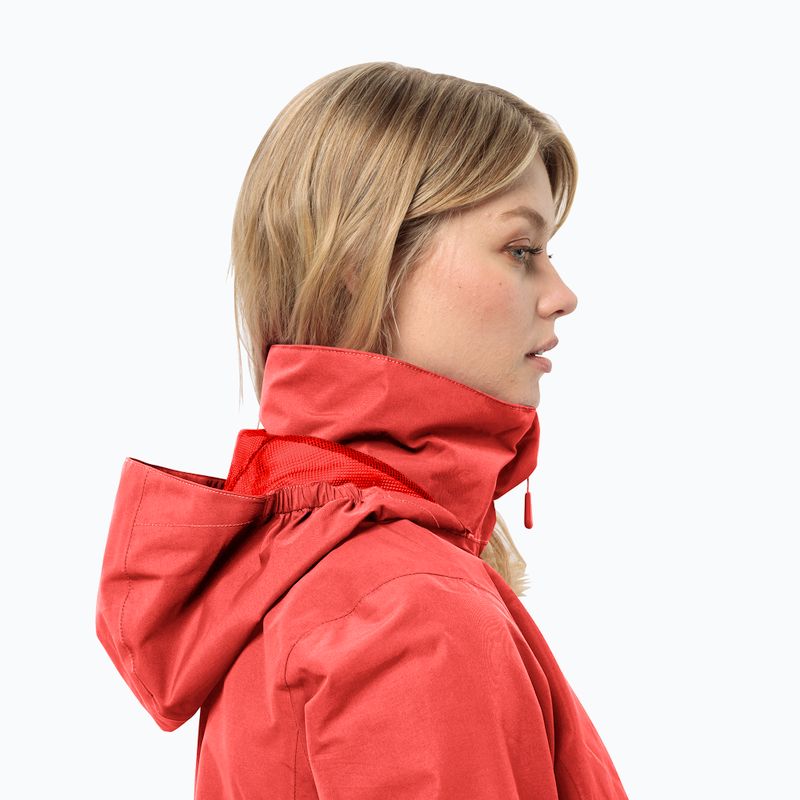 Куртка протидощова жіноча Jack Wolfskin Stormy Point 2L vibrant red 4