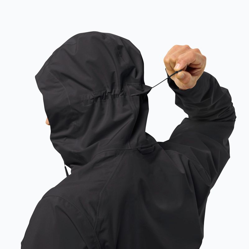 Куртка-дощовик чоловіча Jack Wolfskin Highest Peak 3L black 7