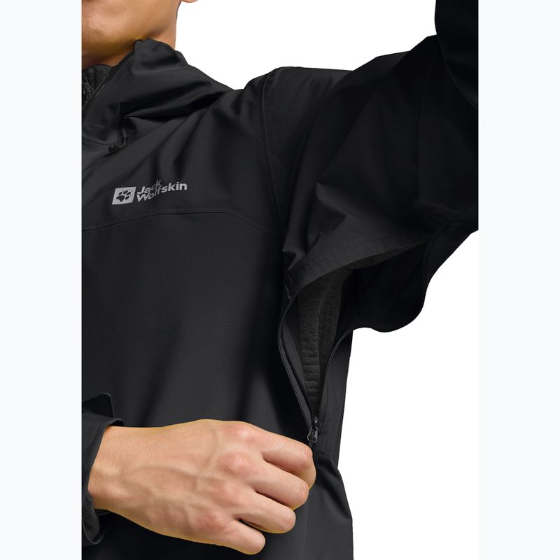 Куртка-дощовик чоловіча Jack Wolfskin Highest Peak 3L black 8