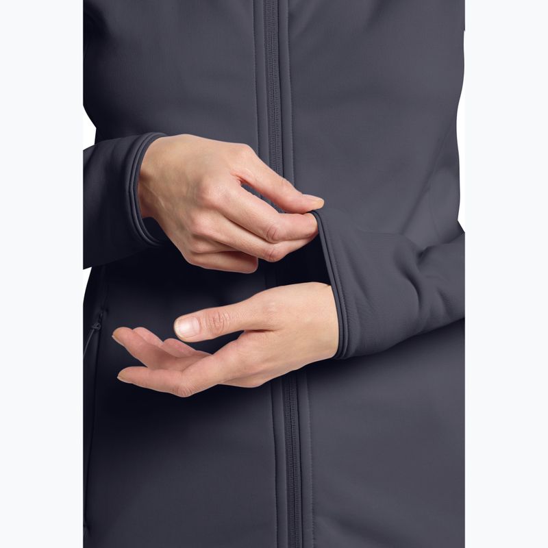 Кофта жіноча Jack Wolfskin Baiselberg Hooded FZ graphite 7