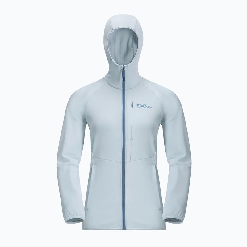 Кофта  флісова жіноча Jack Wolfskin Kolbenberg Hooded Fz soft blue 8