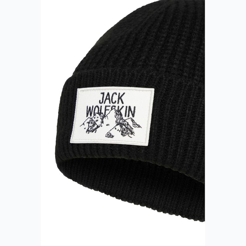 Шапка зимова Jack Wolfskin Badge black 2