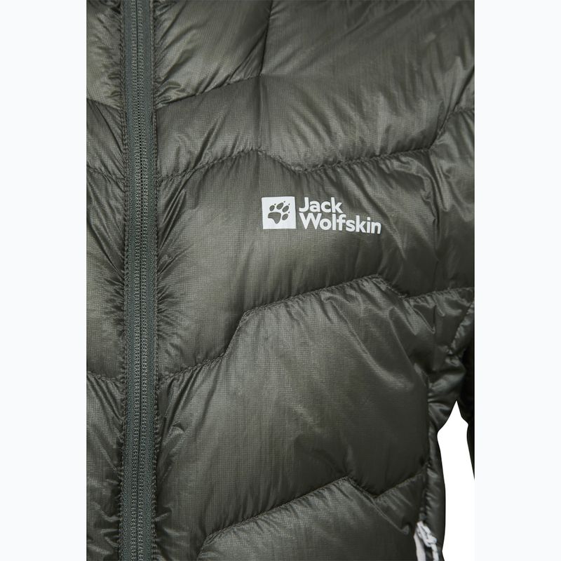 Чоловічий капюшон Jack Wolfskin Alpspitze Down Hoodie сланцевий зелений 9