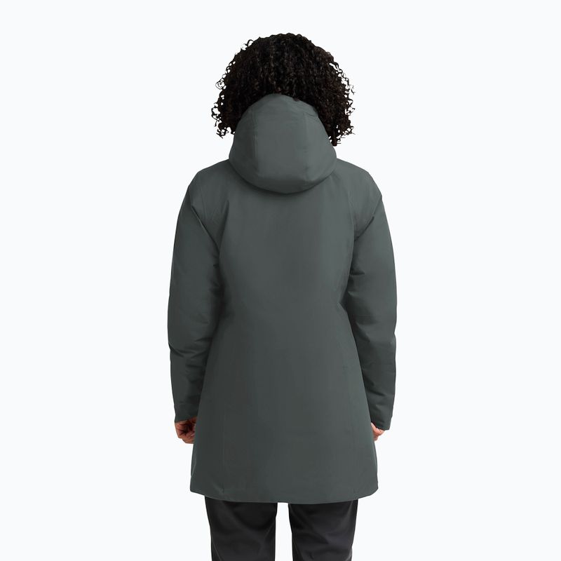 Куртка-дощовик жіноча Jack Wolfskin Heidelstein Ins slate green 3