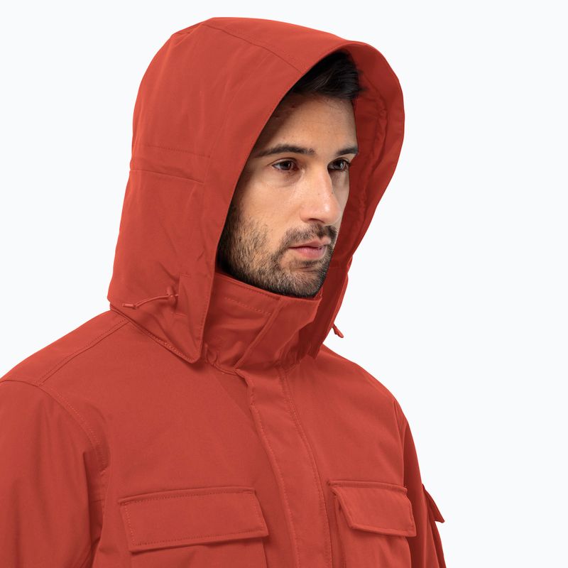 Пуховик чоловічий Jack Wolfskin Glacier Canyon Parka intense rust 3