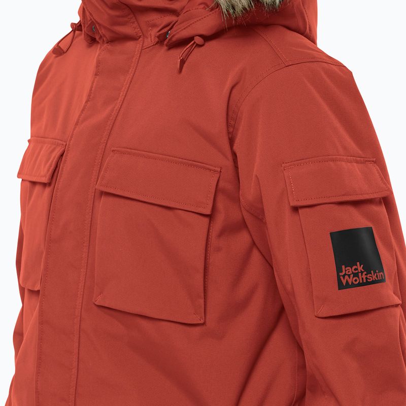 Пуховик чоловічий Jack Wolfskin Glacier Canyon Parka intense rust 5
