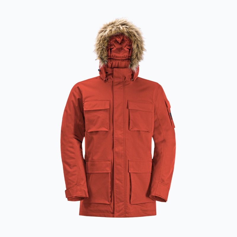 Пуховик чоловічий Jack Wolfskin Glacier Canyon Parka intense rust 8