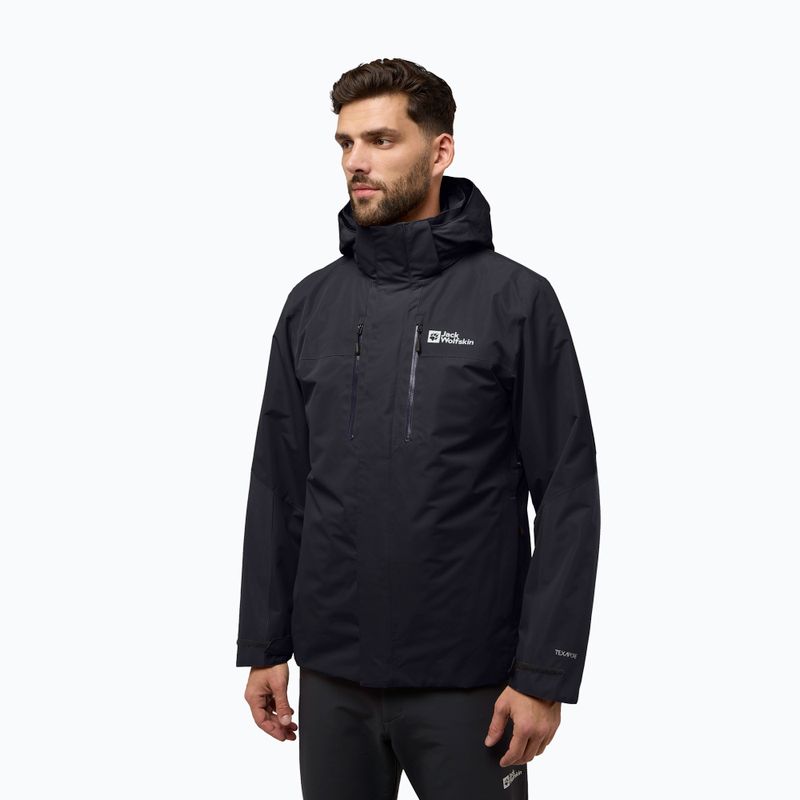 Куртка 3в1 чоловіча Jack Wolfskin Jasper 3In1 black